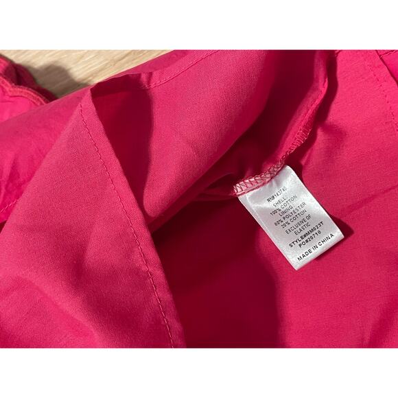 Hyacinth House M Pink Fuschia Eyelet Sleeve Off Shoulder Blouse Cottagecore Boho - Picture 6 of 7